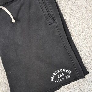 Abercrombie & Fitch Menswear Lounge Shorts Black Drawstring Casual Gym Large
